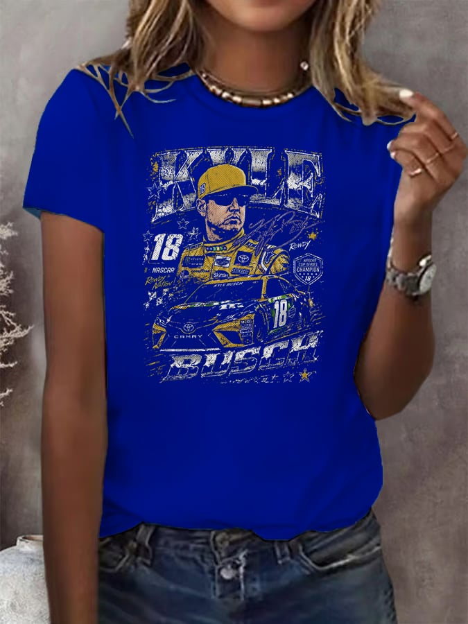 Women's Racing Print T-Shirt