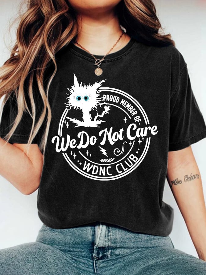 🔥Buy 3 Get 15% Off🔥Retro Funny Proud Member Of WDNC Club Menopause Perimenopause Print T-Shirt