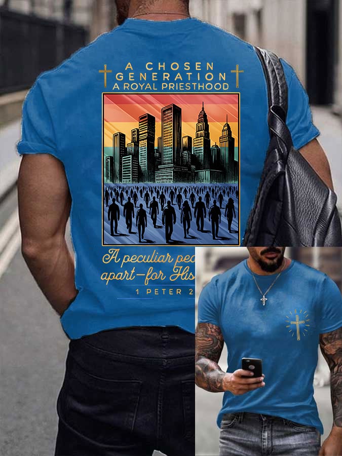 Men's A Chosen Generation A Royal Priesthood Printed Shirt