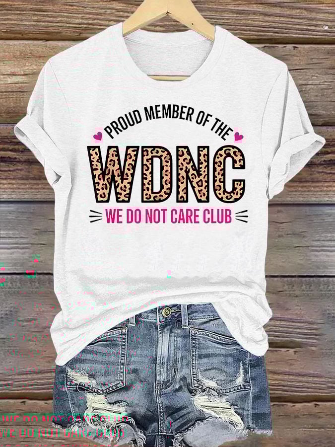 Women's Retro Funny Proud Member Of Club Menopause Perimenopause Print T-Shirt