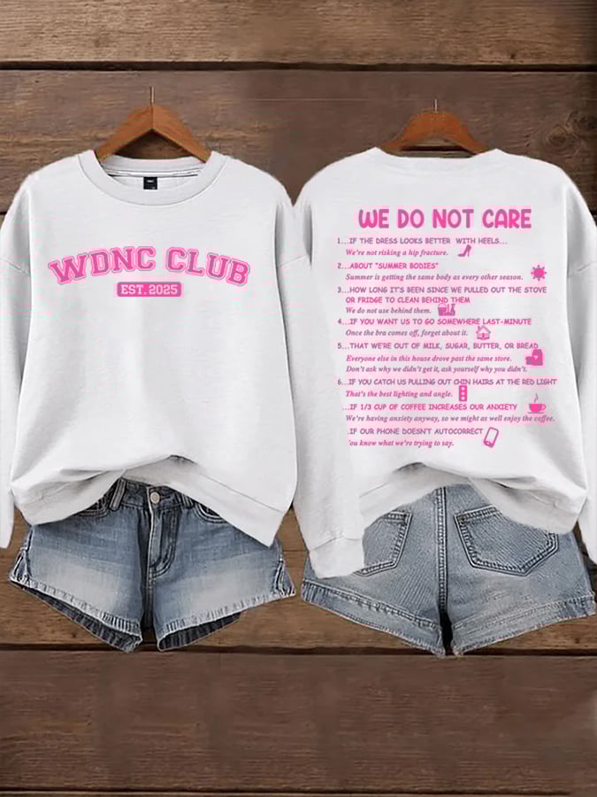 🔥Buy 3 Get 15% Off🔥Women's WDNC Menopause And Perimenopause Print Sweatshirt