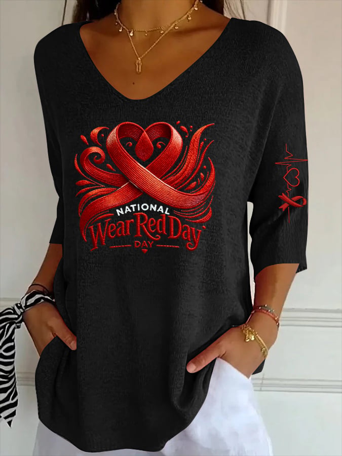 Women's Casual V-Neck T-Shirt