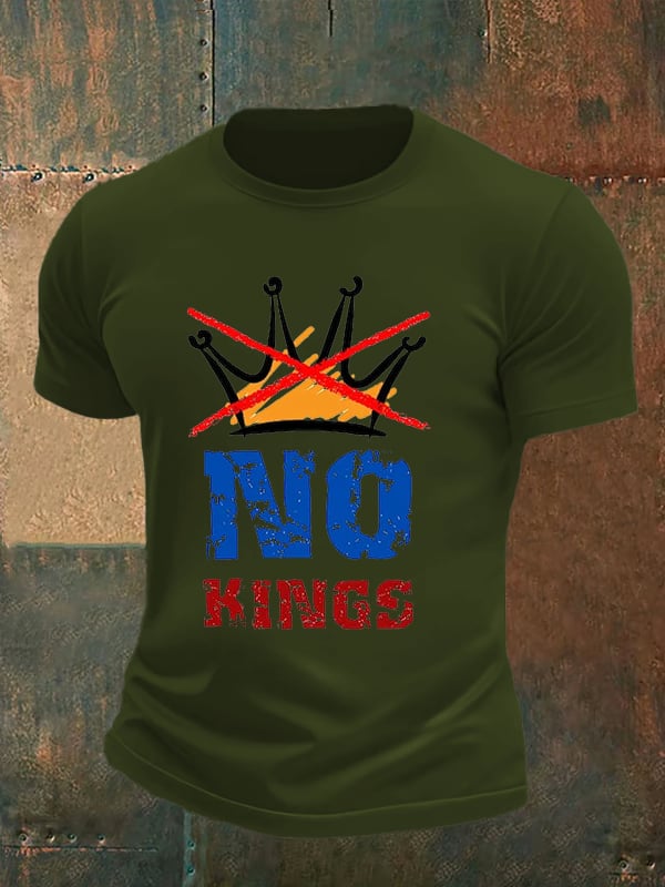 🔥Buy 3 Get 15% Off🔥Men's NO KINGS Print T-Shirt