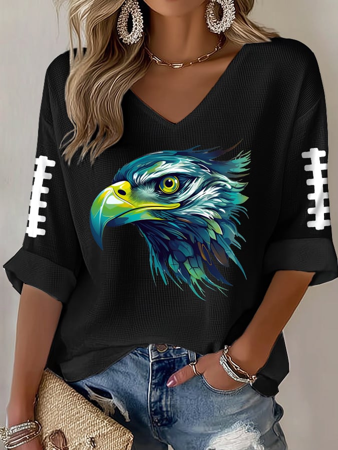 Women'S Casual Print Short-Sleeved T-Shirt