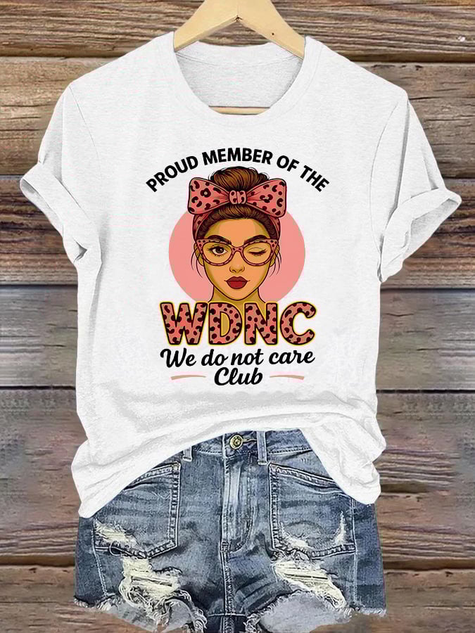 Women's Retro Funny Proud Member Of Club Menopause Perimenopause Print T-Shirt