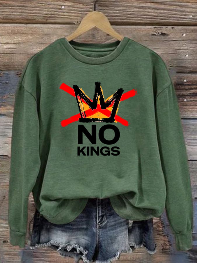 🔥Buy 3 Get 15% Off🔥Women's America has No Kings Printed Casual Sweatshirt