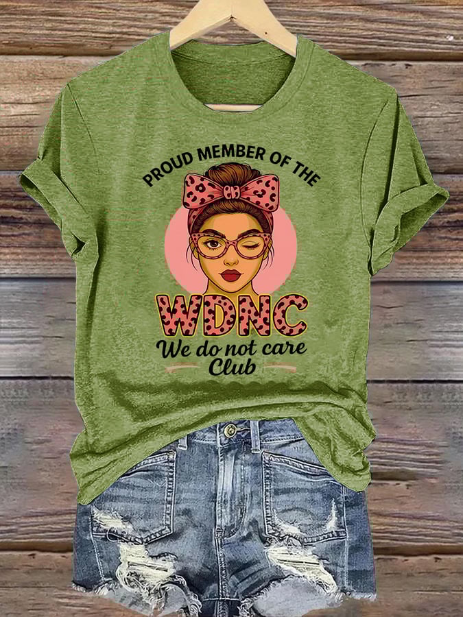 Women's Retro Funny Proud Member Of Club Menopause Perimenopause Print T-Shirt