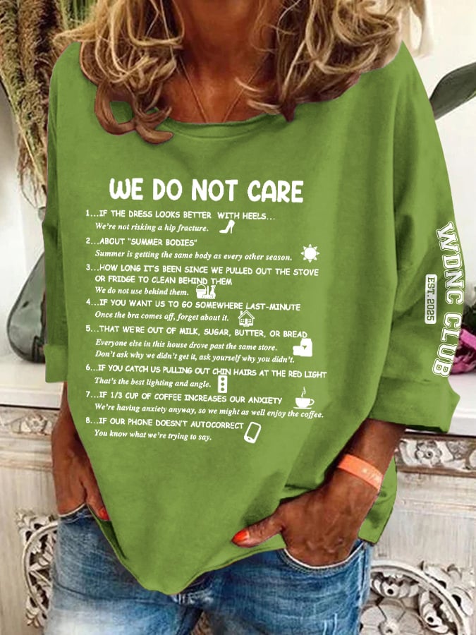 🔥Buy 3 Get 15% Off🔥Retro Funny WDNC Club Menopause Perimenopause Print Sweatshirt