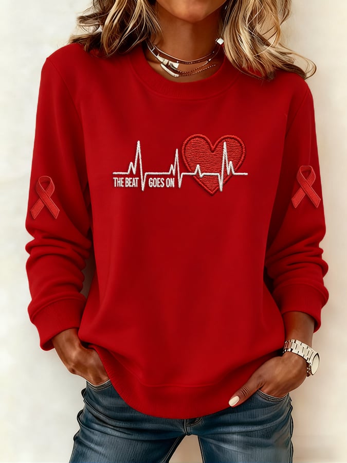 Women's Heart Disease Awareness Promotional Printed Top