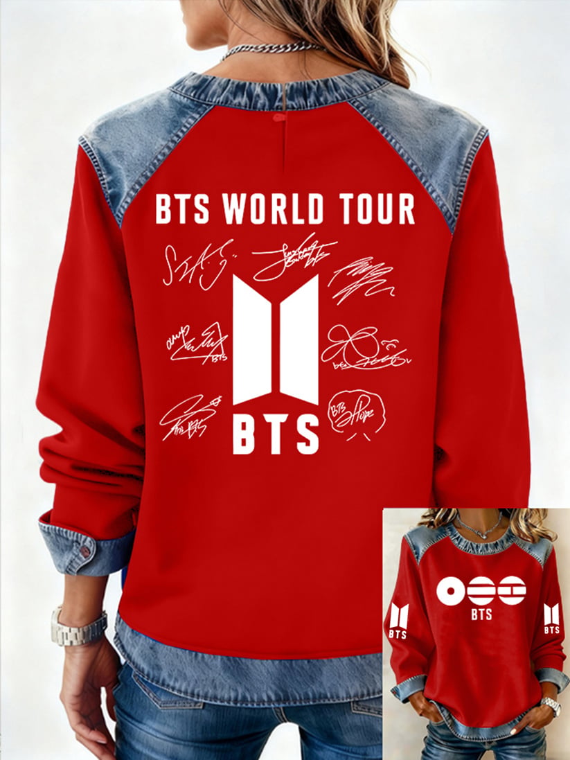 Women'S 2026 Bts Comeback Printed Casual Sweatshirt