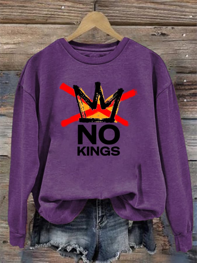 🔥Buy 3 Get 15% Off🔥Women's America has No Kings Printed Casual Sweatshirt