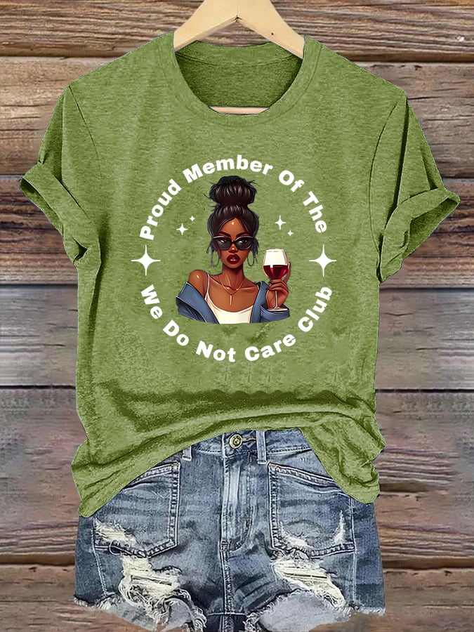 Women's Retro Funny Proud Member Of Club Menopause Perimenopause Print T-Shirt