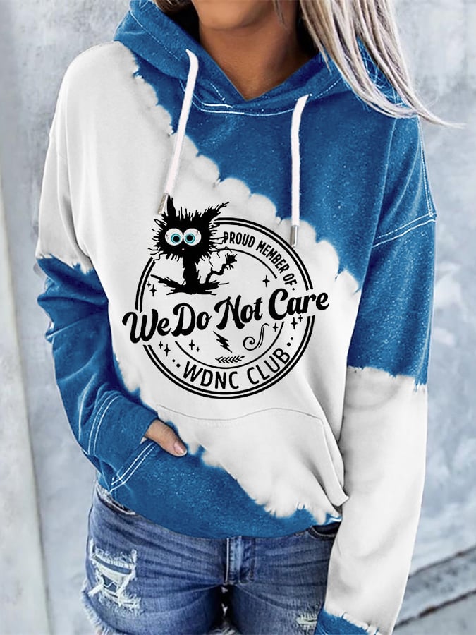 Retro Funny Proud Member Of WDNC Club Menopause Perimenopause Print Hoodie