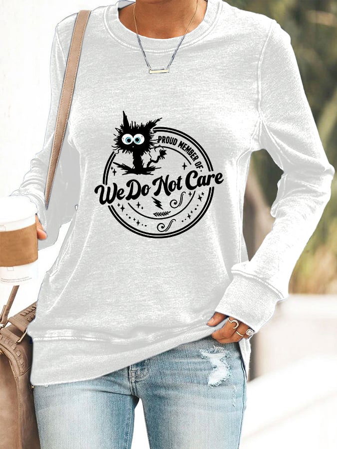 Women's Retro Funny Proud Member Of Club Menopause Perimenopause Print Knitted Tops