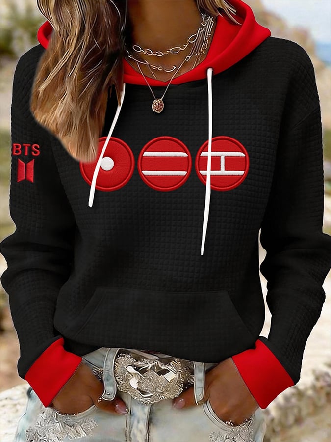 Women's 2026 BTS Comeback Printed Casual Hooded Sweatshirt