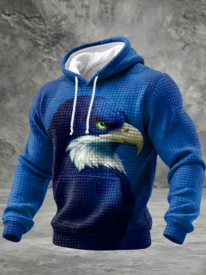 Men'S casual Printed Hooded Sweatshirt