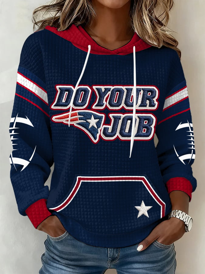 Women's Football Print Casual Sweatshirt