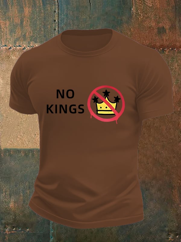 🔥Buy 3 Get 15% Off🔥Men's NO KINGS Print T-Shirt
