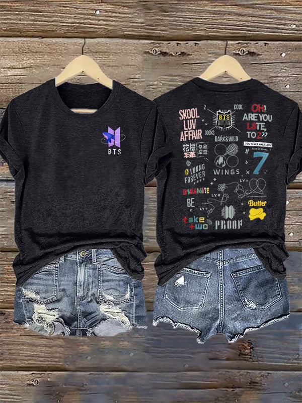 Women's BTS Print T-Shirt