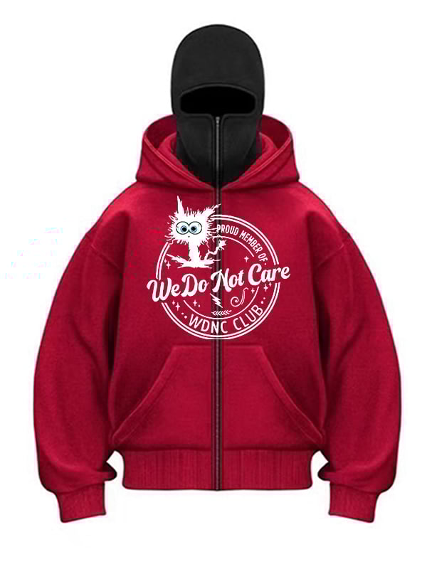 Men's Zipped Hoodie Of WDNC Club Menopause Perimenopause Print Hoodie