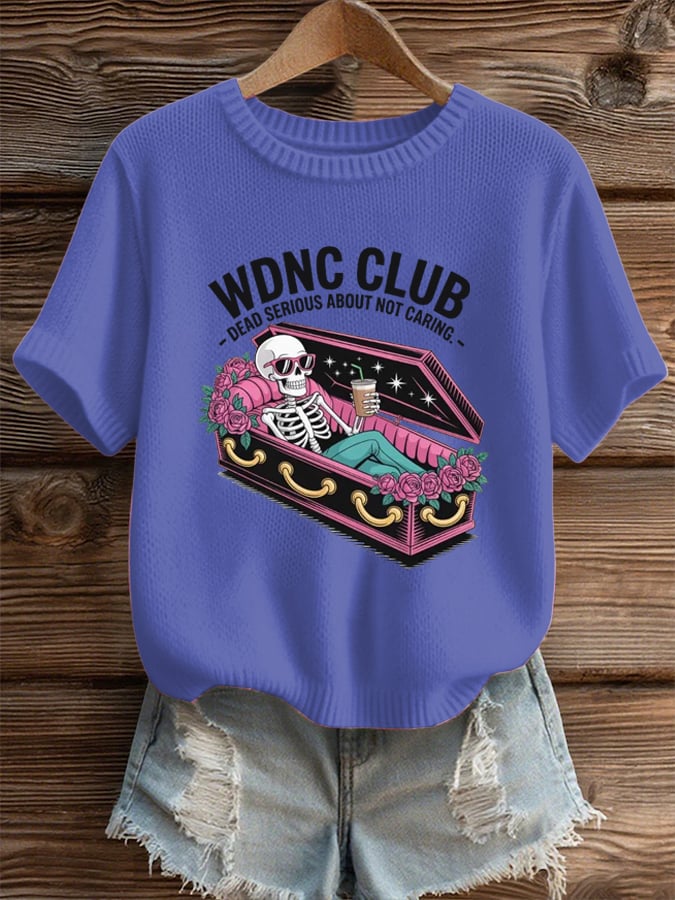 🔥Buy 3 Get 15% Off🔥Women's Halloween WDNC Menopause And Perimenopause Print T-Shirt