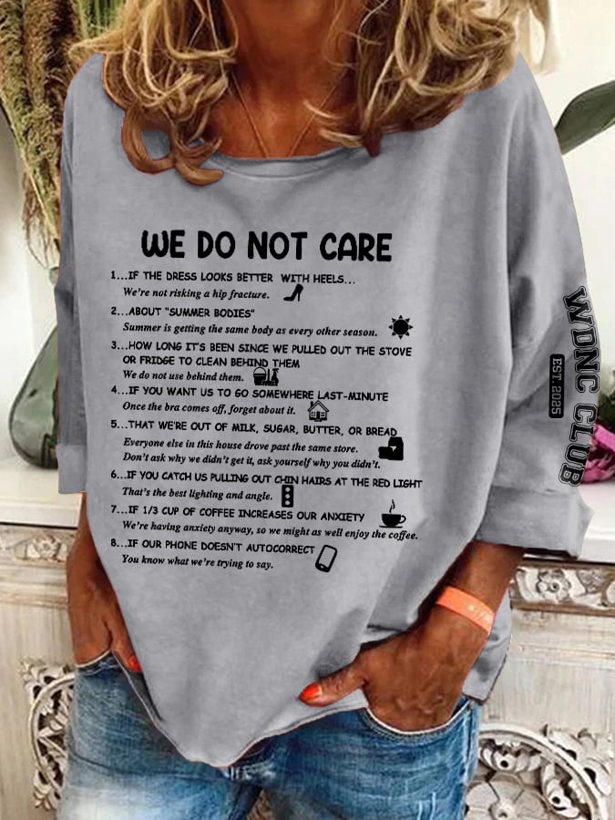 🔥Buy 3 Get 15% Off🔥Retro Funny WDNC Club Menopause Perimenopause Print Sweatshirt
