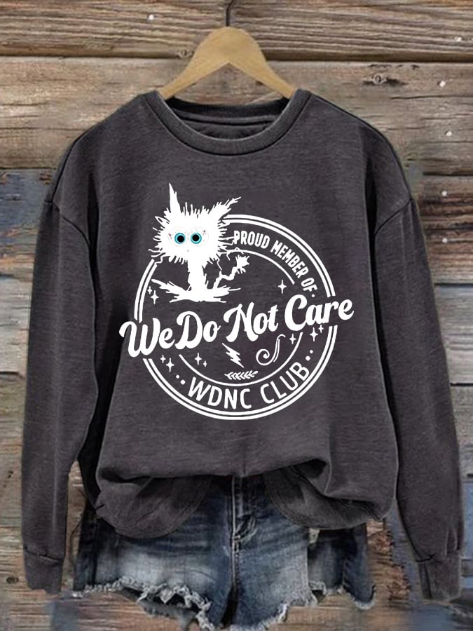 🔥Buy 3 Get 15% Off🔥Retro Funny Proud Member Of WDNC Club Menopause Perimenopause Print Sweatshirt