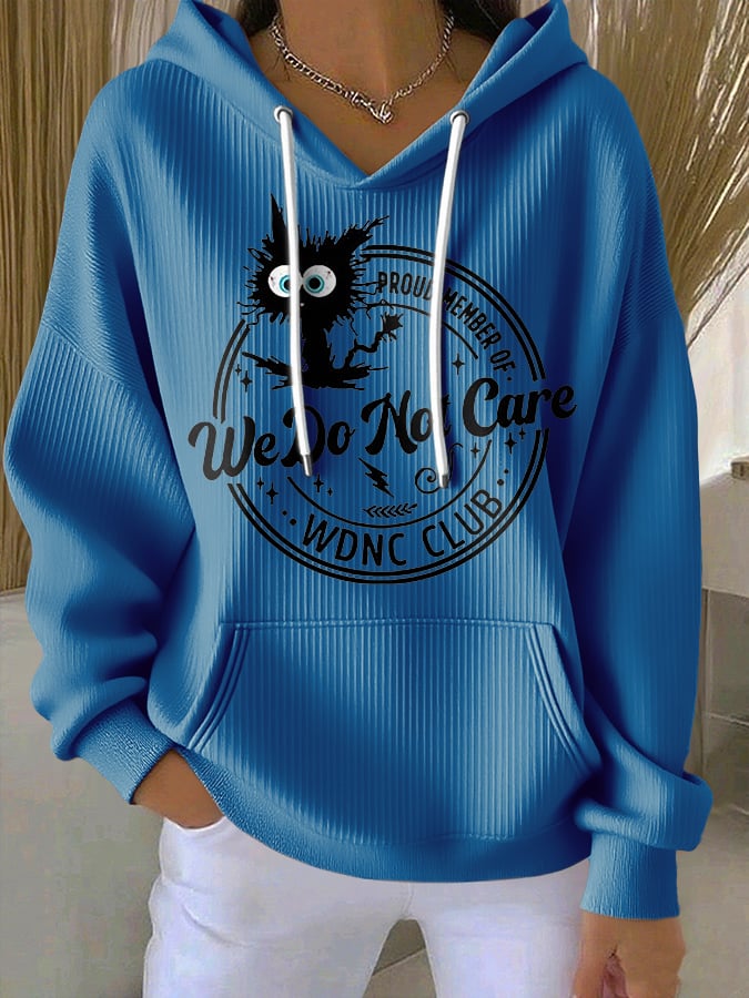 🔥Buy 3 Get 15% Off🔥Retro Funny Proud Member Of WDNC Club We Do Not Care Menopause Perimenopause Print Hoodie
