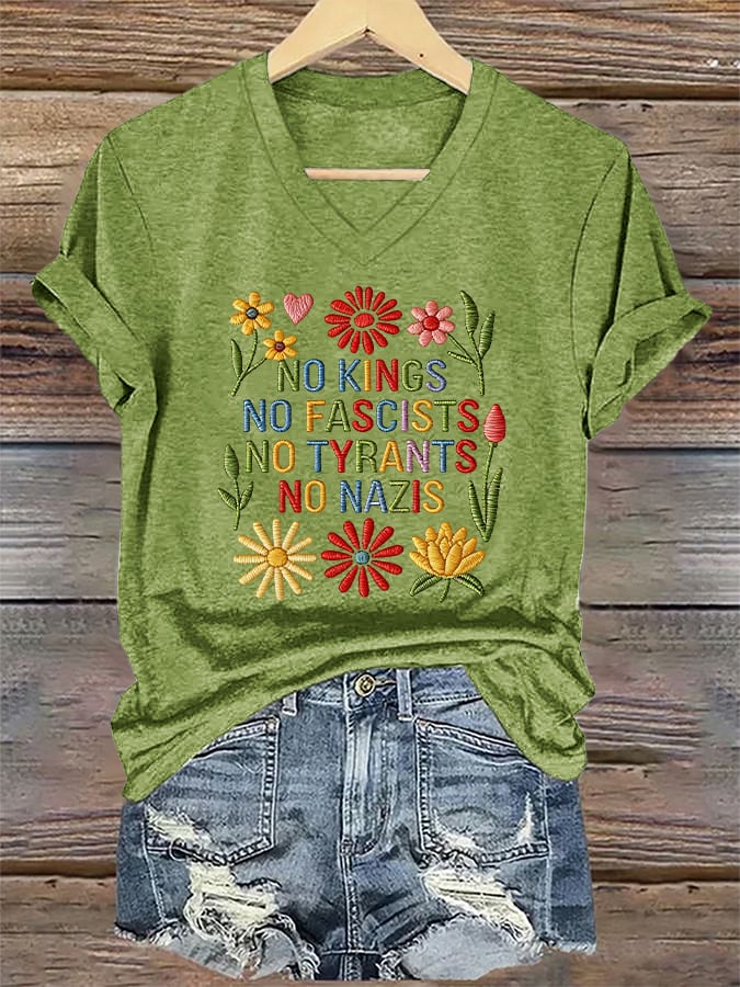 Women's Casual FDT Printed Short-Sleeve T-Shirt