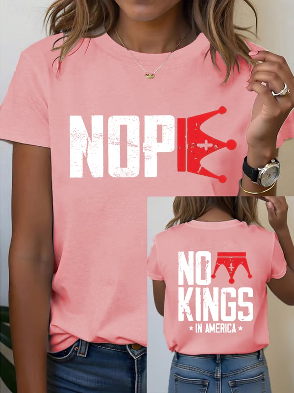 🔥Buy 3 Get 15% Off🔥Women's No Kings In America T-Shirt