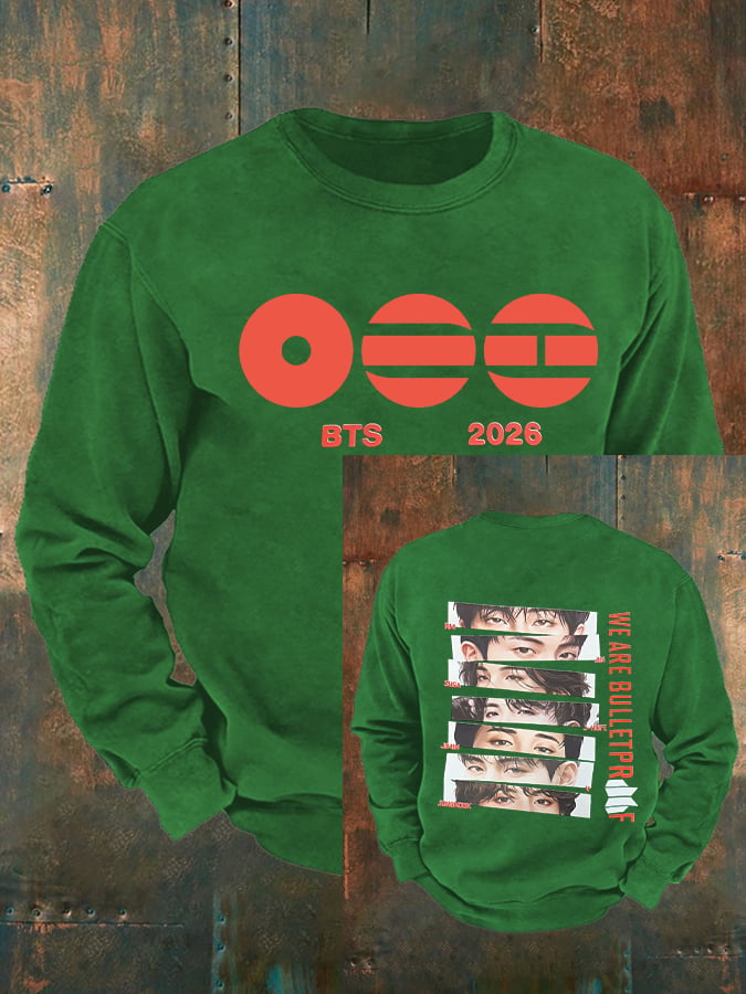 Men's K-pop Print Sweatshirt