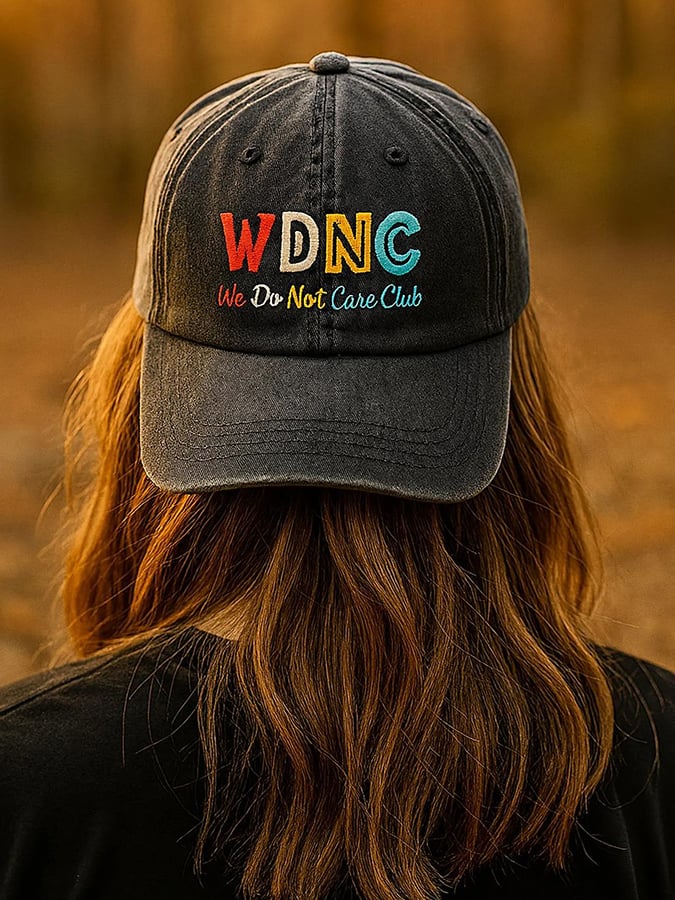 🔥Buy 3 Get 15% Off🔥Unisex Retro Funny WDNC We Do Not Care Club Menopause Perimenopause Print Baseball Cap
