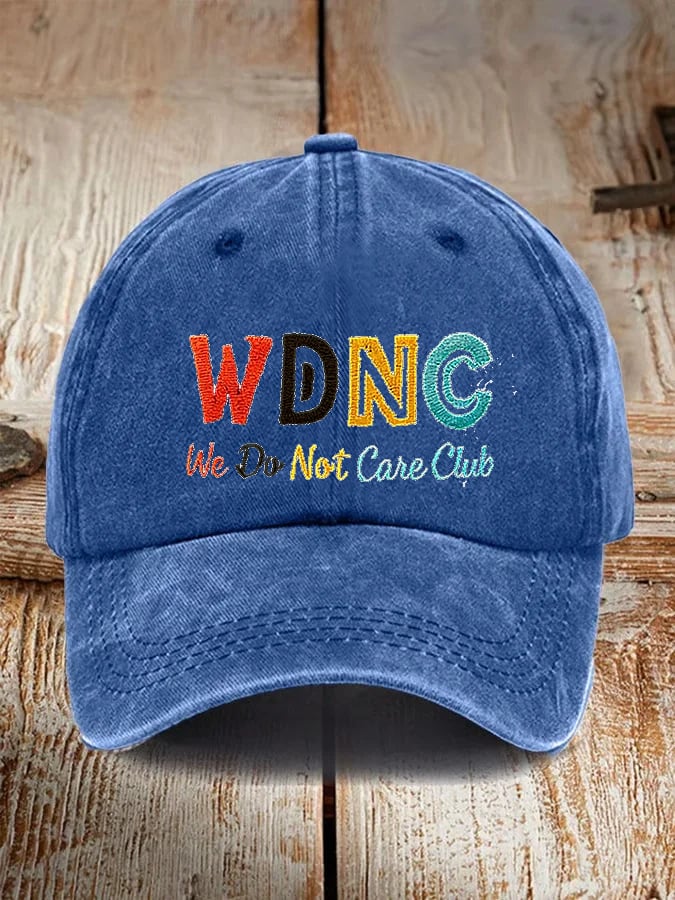 🔥Buy 3 Get 15% Off🔥Unisex Retro Funny WDNC We Do Not Care Club Menopause Perimenopause Print Baseball Cap