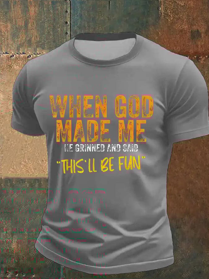 🔥Hot Sale Picks 🔥Men'S Casual Faith Print Short Sleeve T-Shirt