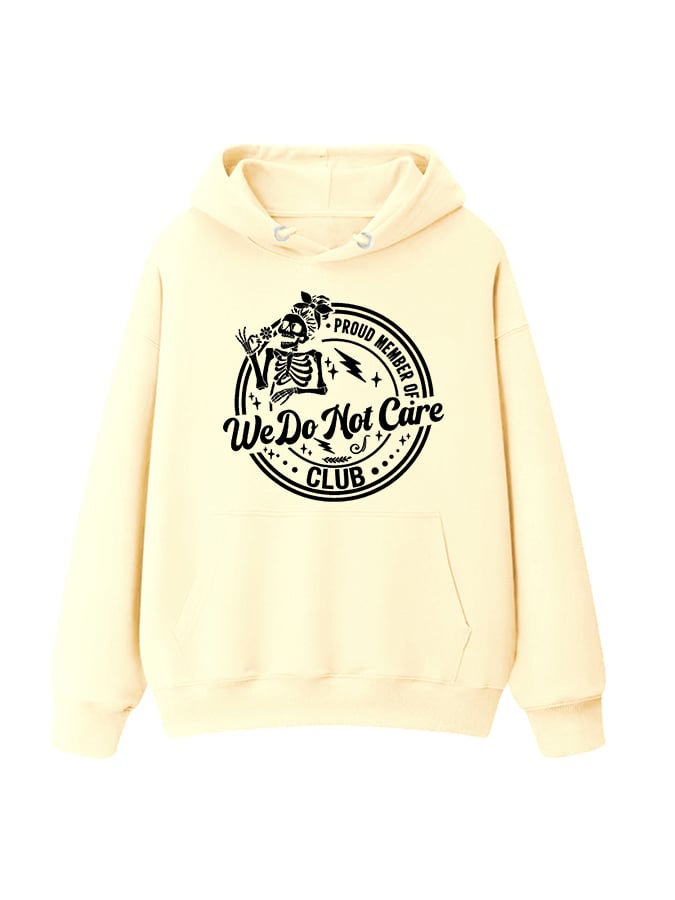 Women's Retro Funny Proud Member Of Club Menopause Perimenopause Print Casual Hoodie
