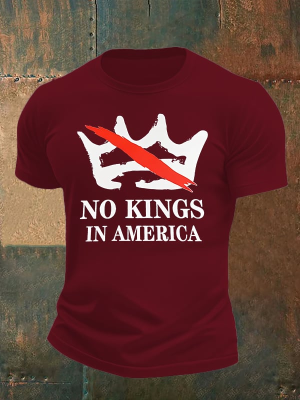 🔥Buy 3 Get 15% Off🔥Men's no kings in America print T-Shirt