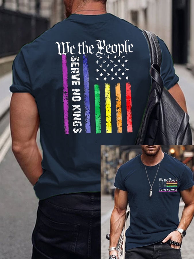 🔥Buy 3 Get 15% Off🔥Men's United States 250TH Anniversary We the People SERVE NO KINGS T-Shirt