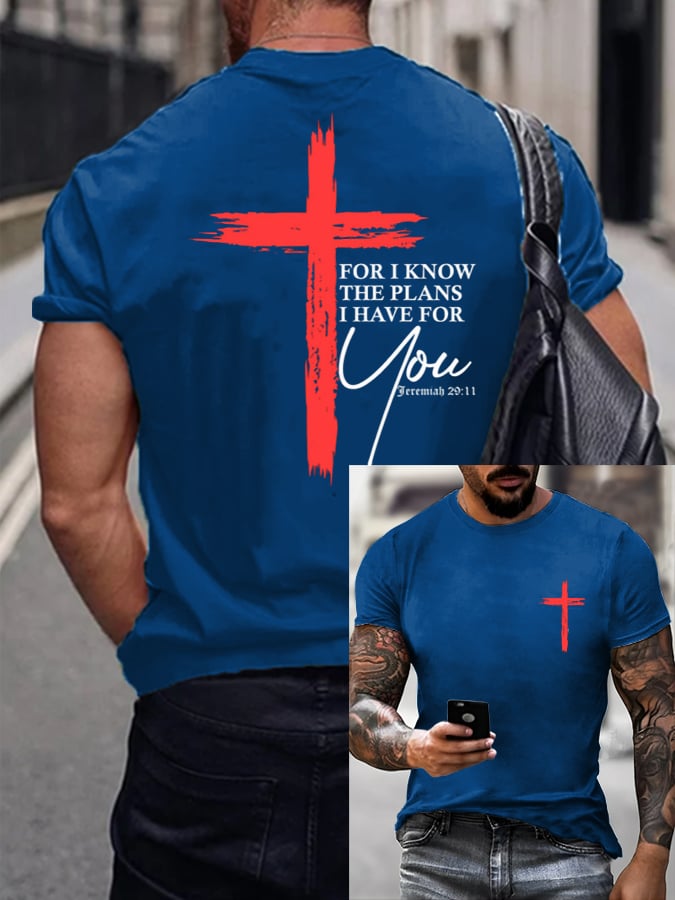 Men's Faith Printed Casual T-Shirt
