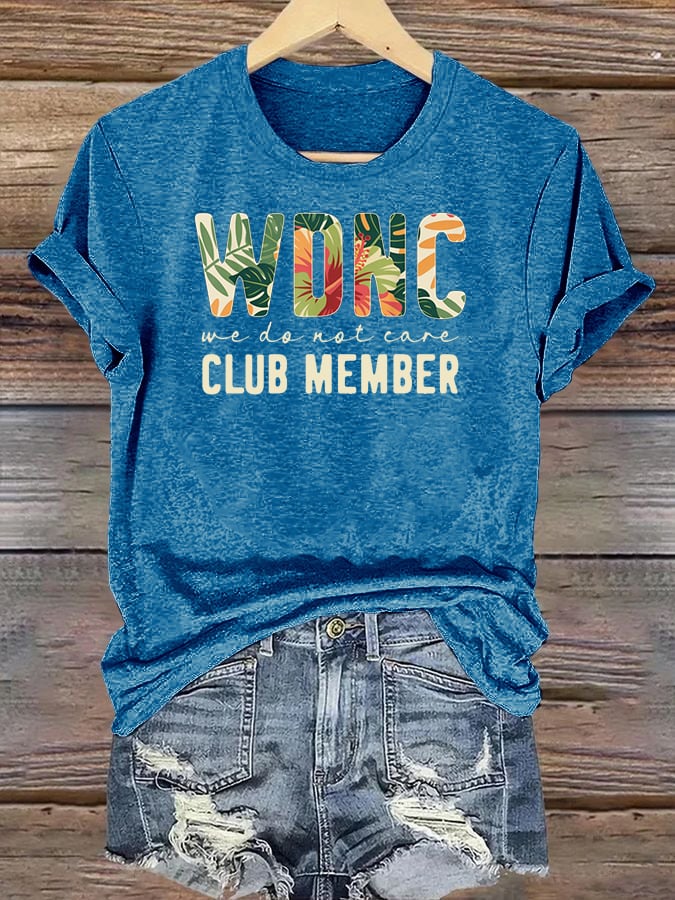 Women's Retro Funny Proud Member Of Club Menopause Perimenopause Print T-Shirt