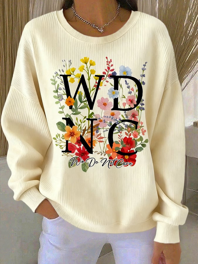 Retro Funny Proud Member Of WDNC Club Menopause Perimenopause Print Casual Sweatshirt