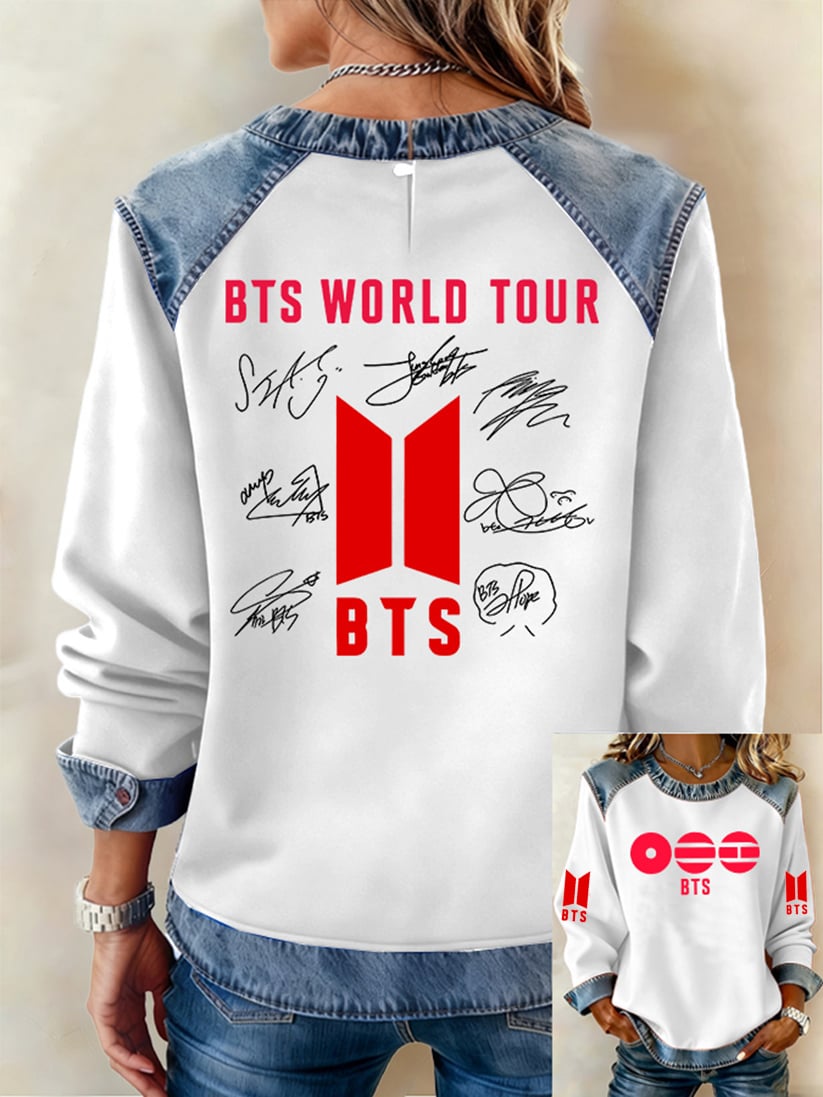 Women'S 2026 Bts Comeback Printed Casual Sweatshirt