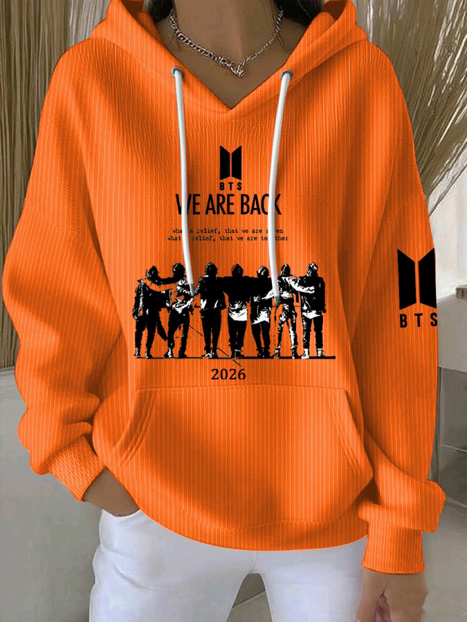 Women's Retro 2026 Bts Comeback Art Print Sweatshirt