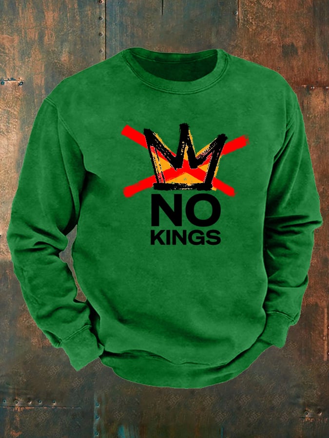 🔥Buy 3 Get 15% Off🔥Men's America has No Kings Printed Casual Sweatshirt