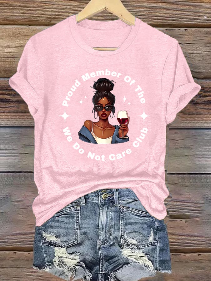 Women's Retro Funny Proud Member Of Club Menopause Perimenopause Print T-Shirt