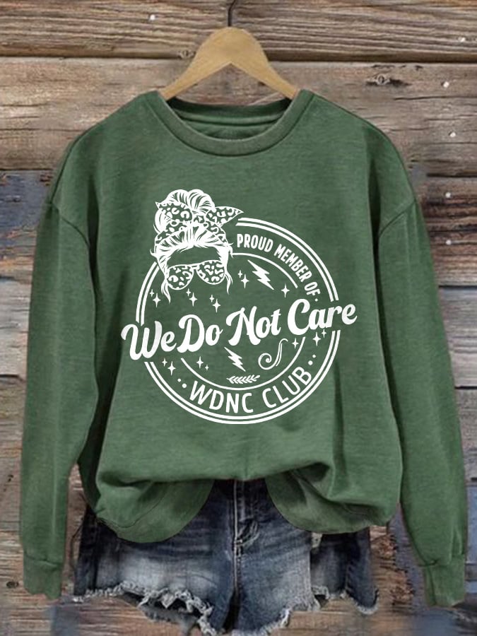 Retro Funny Proud Member Of WDNC Print Sweatshirt
