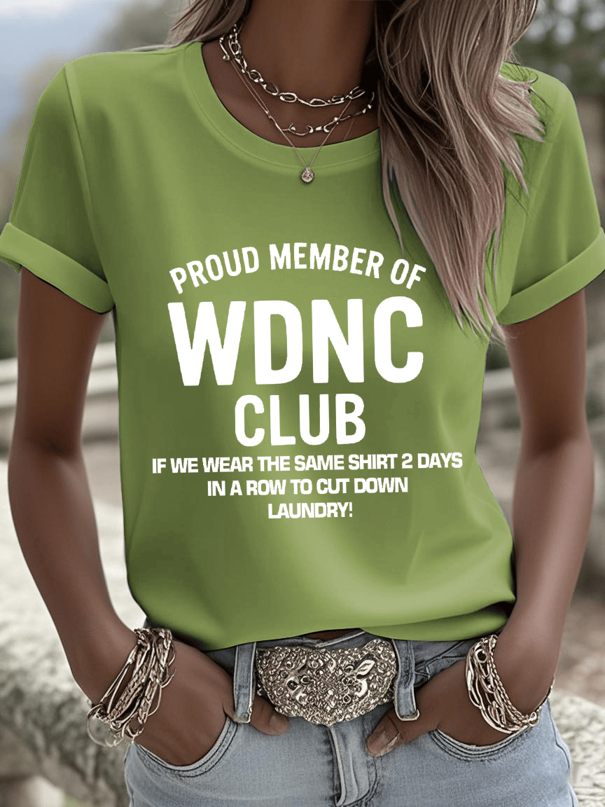🔥Buy 3 Get 15% Off🔥Women's Sunflower Proud Member Of WDNC Club Print Shirt