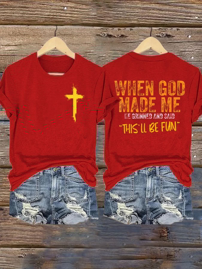 Women'S Casual Faith Short Sleeve T-Shirt