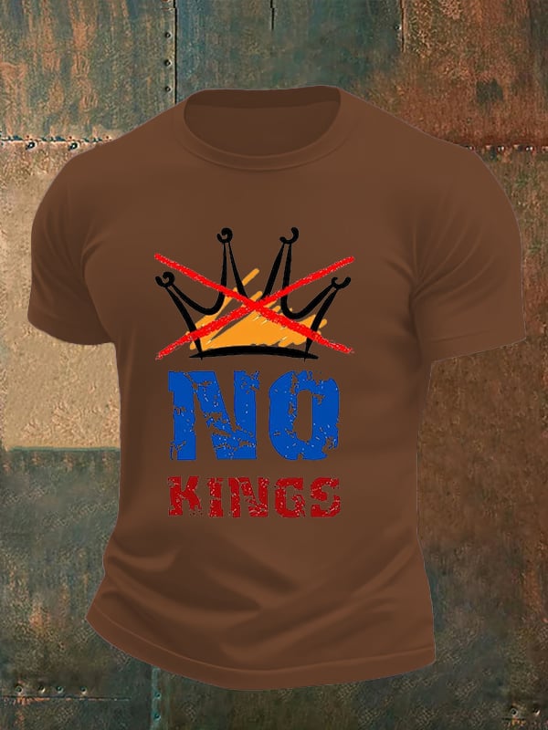 🔥Buy 3 Get 15% Off🔥Men's NO KINGS Print T-Shirt