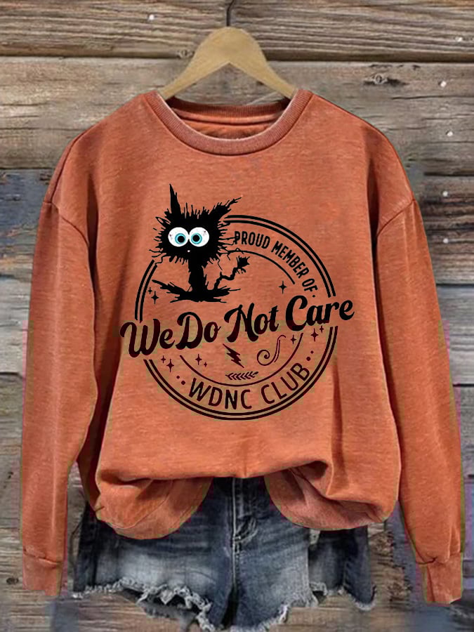 Retro Funny Proud Member Of WDNC Print Sweatshirt