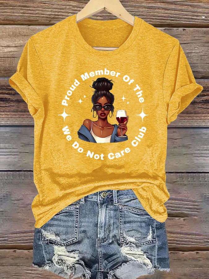 Women's Retro Funny Proud Member Of Club Menopause Perimenopause Print T-Shirt